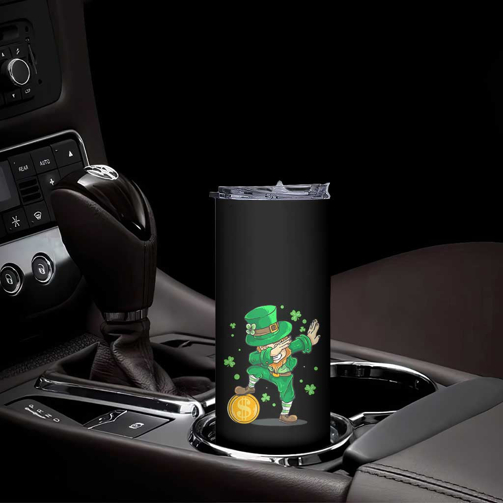 Cute Dabbing Leprechaun Skinny Tumbler Funny St Patricks Day TS02 Print Your Wear