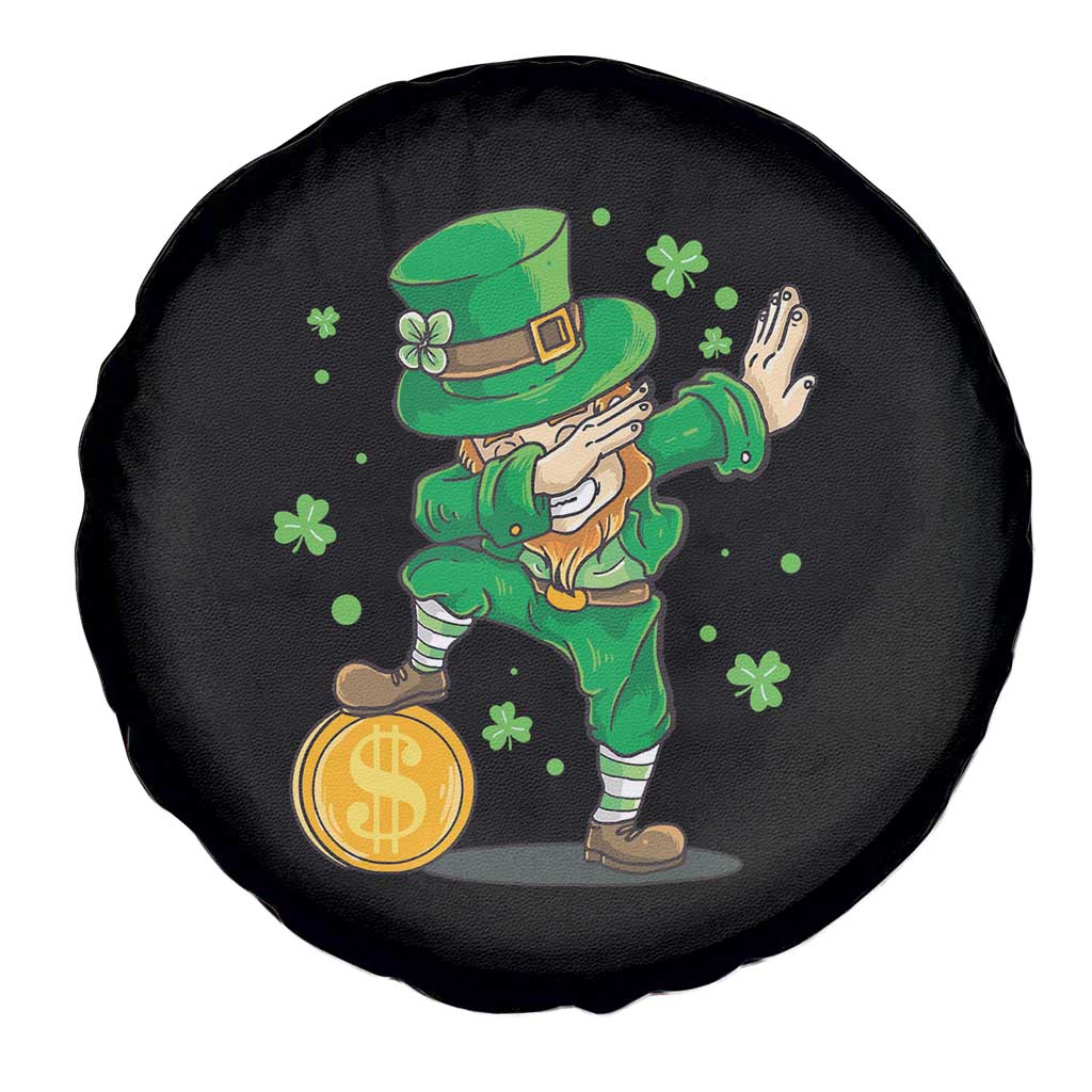 Cute Dabbing Leprechaun Spare Tire Cover Funny St Patricks Day TS02 Print Your Wear