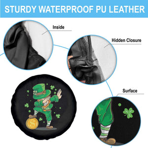Cute Dabbing Leprechaun Spare Tire Cover Funny St Patricks Day TS02 Print Your Wear