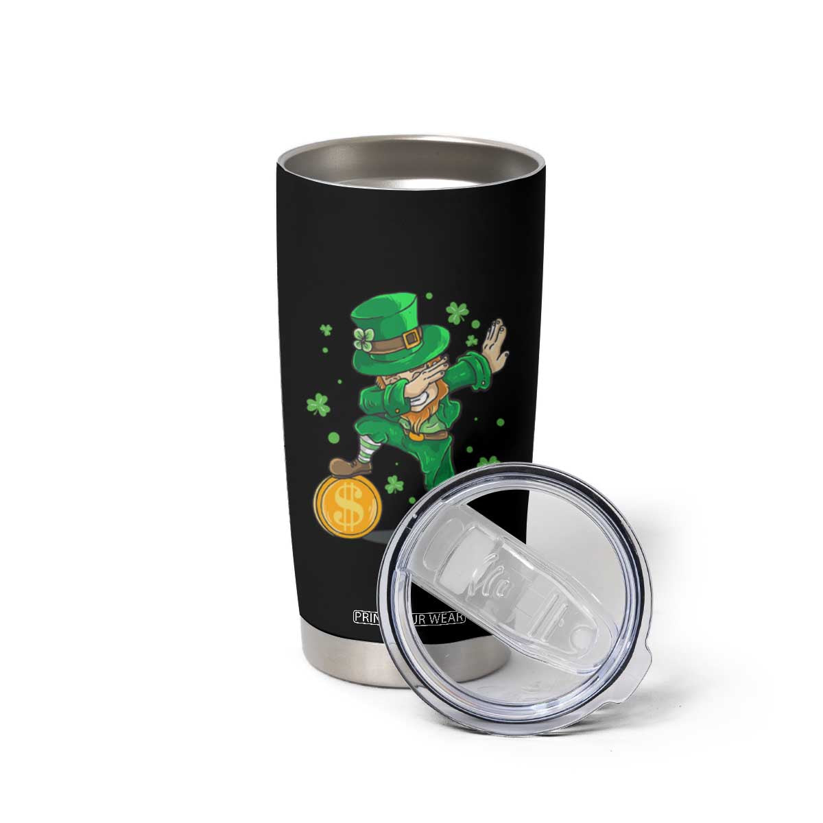 Cute Dabbing Leprechaun Tumbler Cup Funny St Patricks Day TS02 Print Your Wear