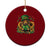 Cute Dachshund Leprechaun Ceramic Ornament Shamrock St. Patrick's Day Dog Lover TS02 1pc Red Print Your Wear