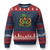 Cute Dachshund Leprechaun Ugly Christmas Sweater Shamrock St. Patrick's Day Dog Lover TS02 Navy Red Print Your Wear