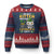 Cute Cat Leperchaun Ugly Christmas Sweater Im Not Kitten Around Catrick's Day St Patricks TS02 Navy Red Print Your Wear