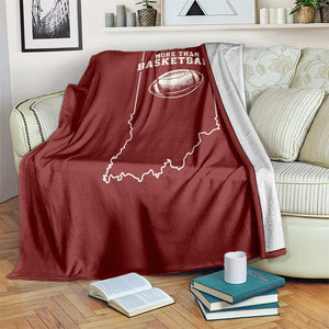 Indiana Football Era More Than Basketball Throw Blanket Hoosier State Fan Sports Pride TS02 Print Your Wear