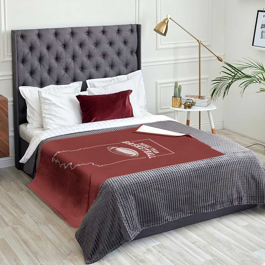 Indiana Football Era More Than Basketball Throw Blanket Hoosier State Fan Sports Pride TS02 Print Your Wear