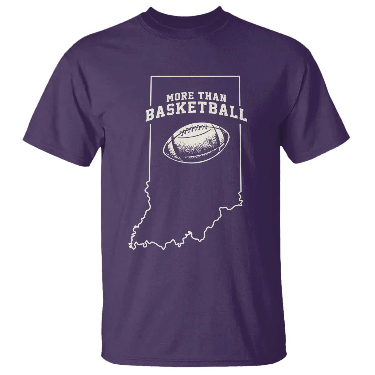 Indiana Football Era More Than Basketball T Shirt Hoosier State Fan Sports Pride TS02 Purple Print Your Wear