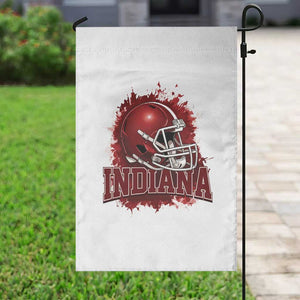 Indiana Game Day Energy Garden Flag Football Helmet Splash Hoosier State Sports Pride TS02 Print Your Wear