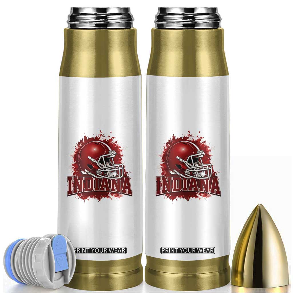 Indiana Game Day Energy Bullet Tumbler Football Helmet Splash Hoosier State Sports Pride TS02 White Print Your Wear