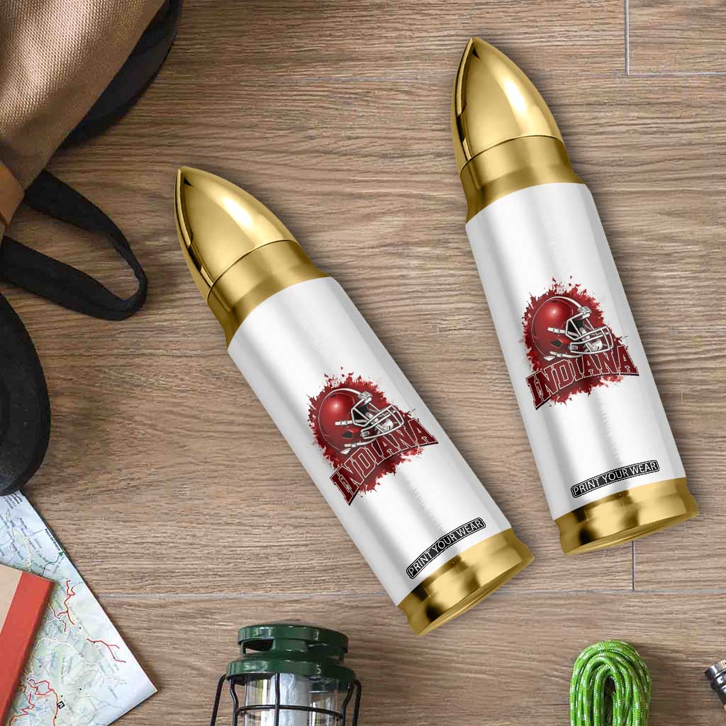 Indiana Game Day Energy Bullet Tumbler Football Helmet Splash Hoosier State Sports Pride TS02 Print Your Wear