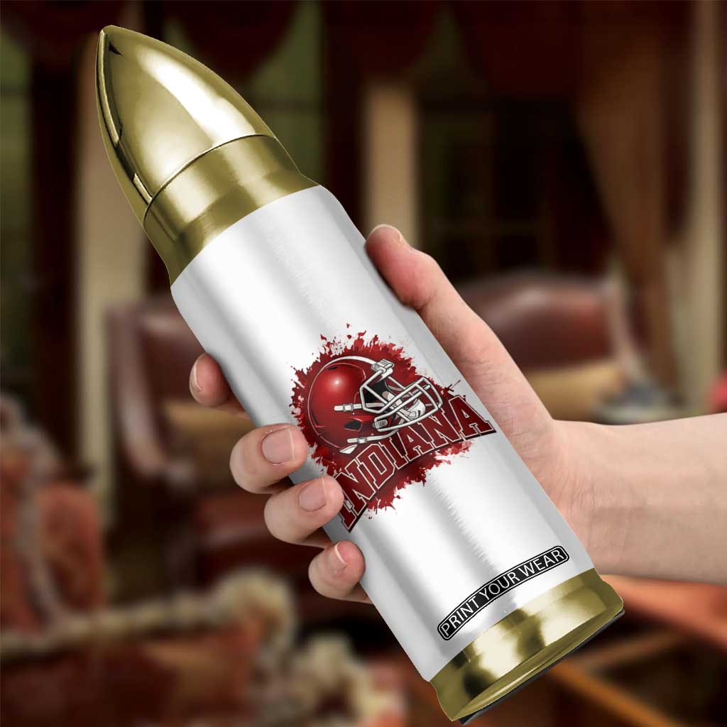Indiana Game Day Energy Bullet Tumbler Football Helmet Splash Hoosier State Sports Pride TS02 Print Your Wear