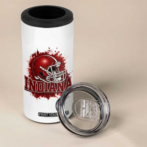 Indiana Game Day Energy 4 in 1 Can Cooler Tumbler Football Helmet Splash Hoosier State Sports Pride TS02 Print Your Wear