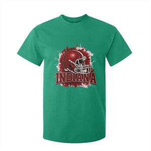 Indiana Game Day Energy T Shirt For Kid Football Helmet Splash Hoosier State Sports Pride TS02 Irish Green Print Your Wear