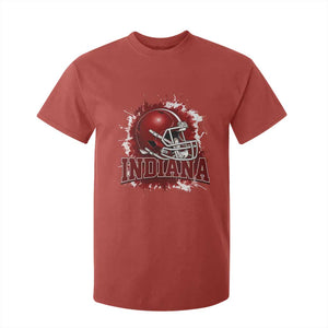 Indiana Game Day Energy T Shirt For Kid Football Helmet Splash Hoosier State Sports Pride TS02 Red Print Your Wear