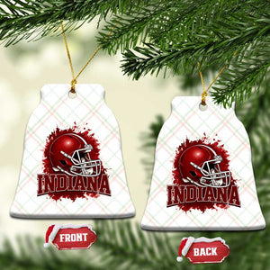 Indiana Game Day Energy Ceramic Ornament Football Helmet Splash Hoosier State Sports Pride TS02 Print Your Wear