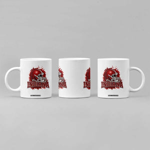 Indiana Game Day Energy Coffee Mug Football Helmet Splash Hoosier State Sports Pride TS02 Print Your Wear