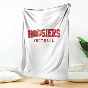 Hoosier State Pride Indiana Rose and Peach Throw Blanket Game Day Sports Pride TS02 Print Your Wear