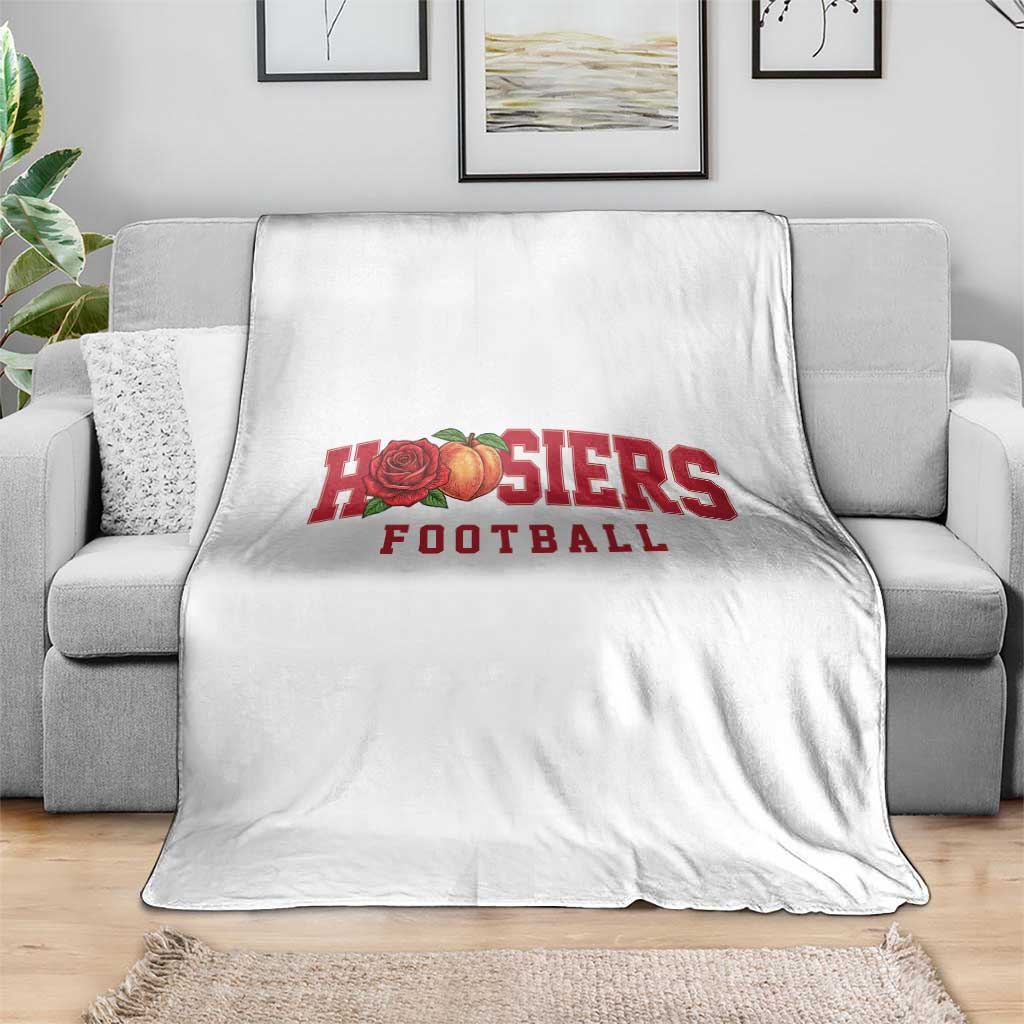 Hoosier State Pride Indiana Rose and Peach Throw Blanket Game Day Sports Pride TS02 Print Your Wear
