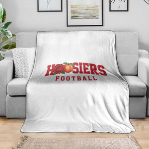 Hoosier State Pride Indiana Rose and Peach Throw Blanket Game Day Sports Pride TS02 Print Your Wear