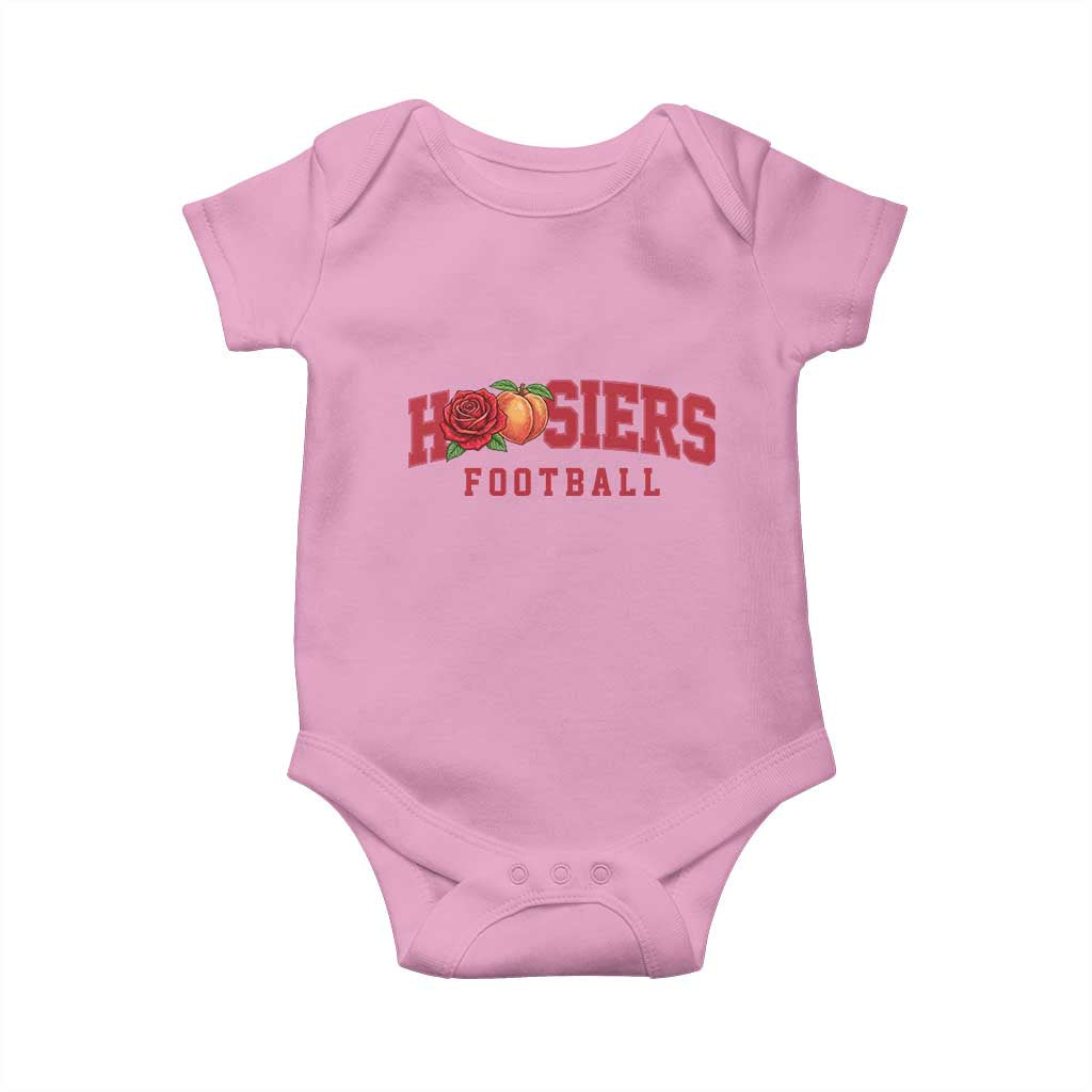 Hoosier State Pride Indiana Rose and Peach Baby Onesie Game Day Sports Pride TS02 Light Pink Print Your Wear