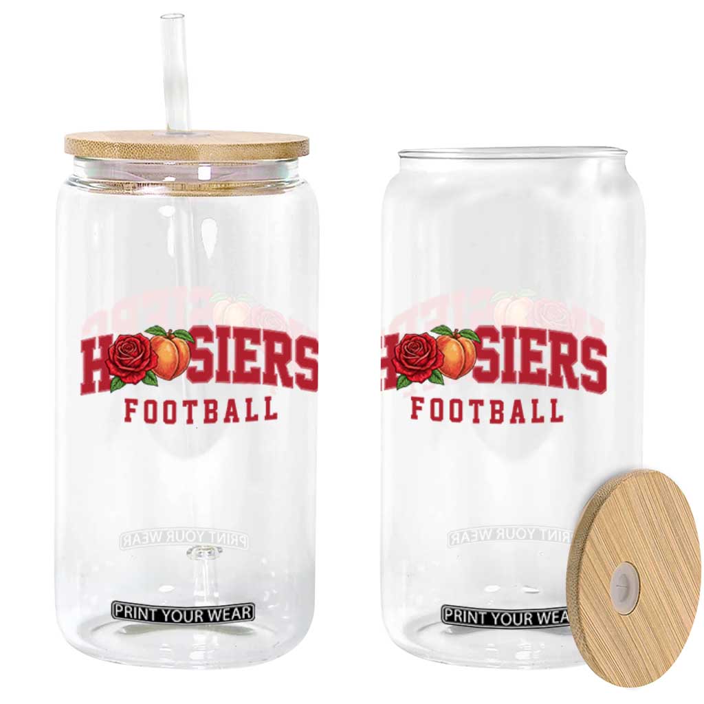 Hoosier State Pride Indiana Rose and Peach Glass Can Game Day Sports Pride TS02 Print Your Wear