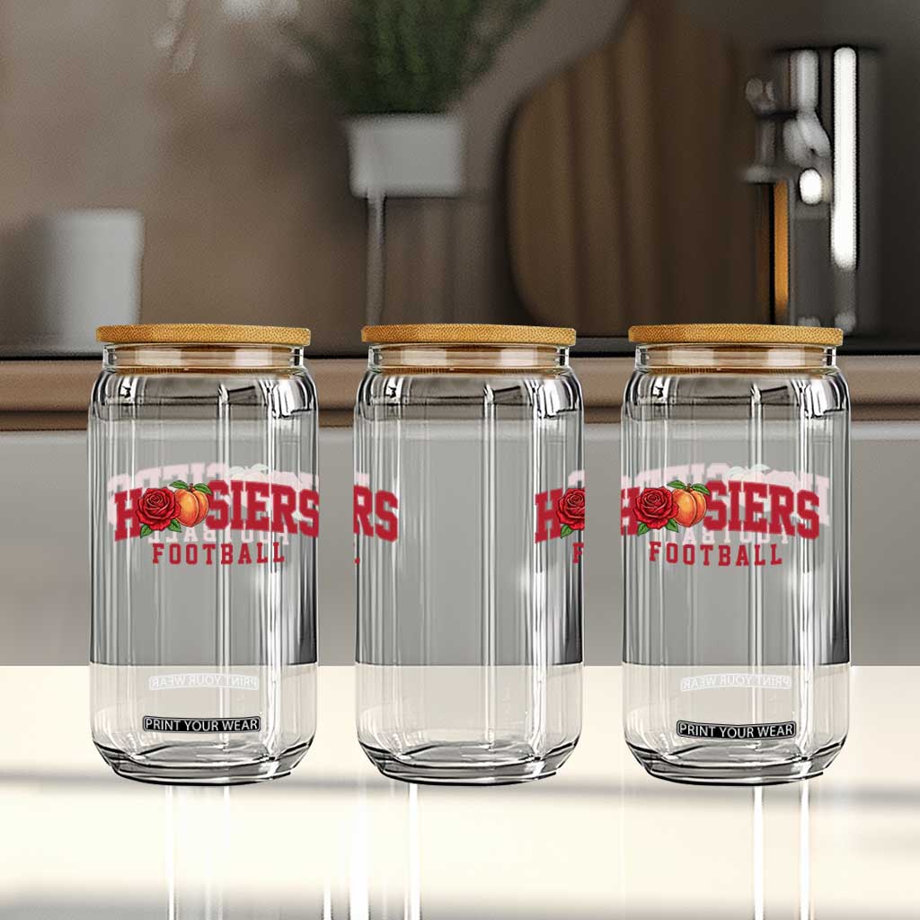 Hoosier State Pride Indiana Rose and Peach Glass Can Game Day Sports Pride TS02 Print Your Wear