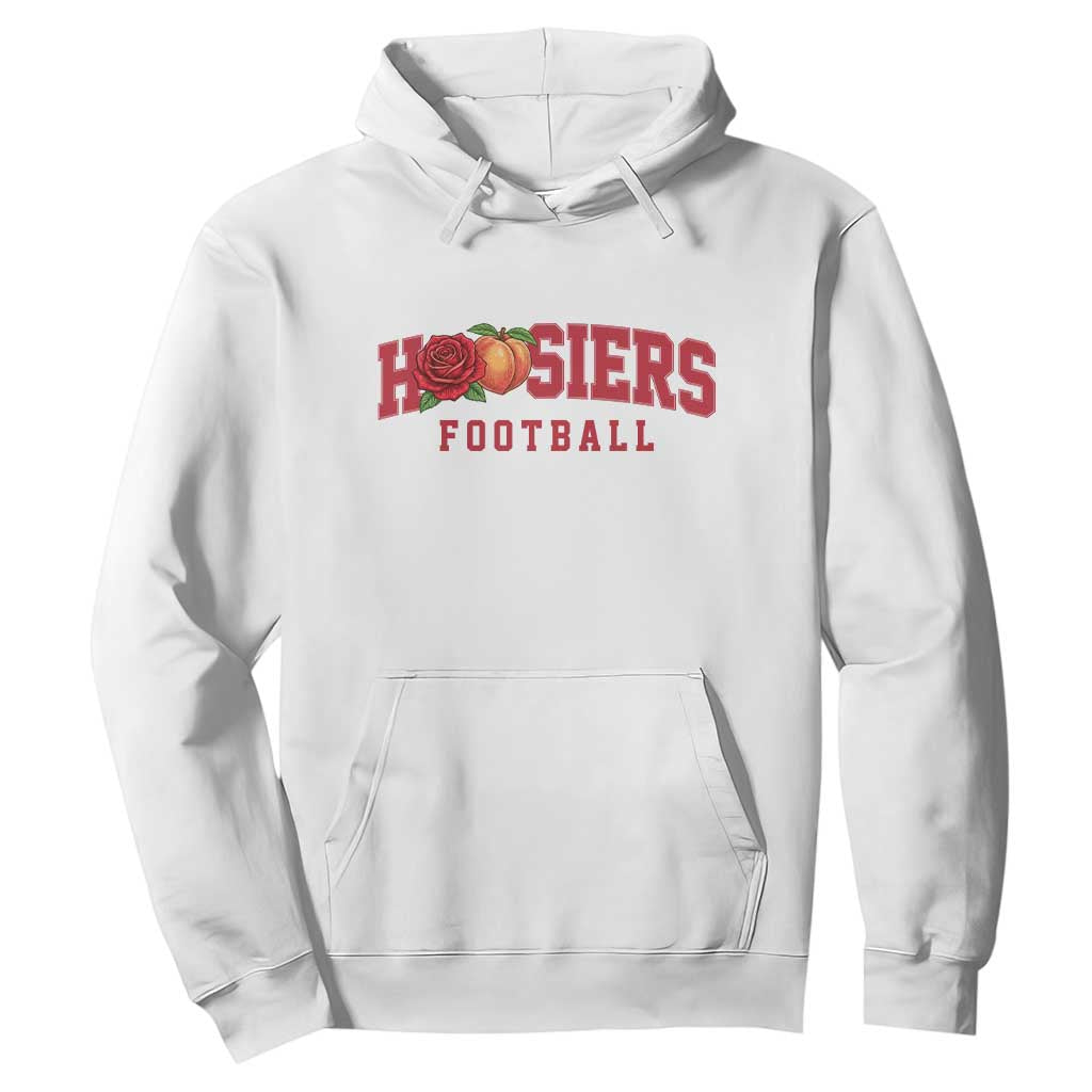 Hoosier State Pride Indiana Rose and Peach Hoodie Game Day Sports Pride TS02 White Print Your Wear