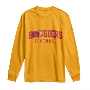 Hoosier State Pride Indiana Rose and Peach Long Sleeve Shirt Game Day Sports Pride TS02 Gold Print Your Wear
