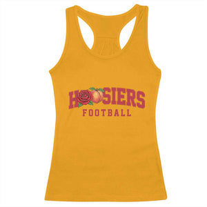 Hoosier State Pride Indiana Rose and Peach Racerback Tank Top Game Day Sports Pride TS02 Gold Print Your Wear