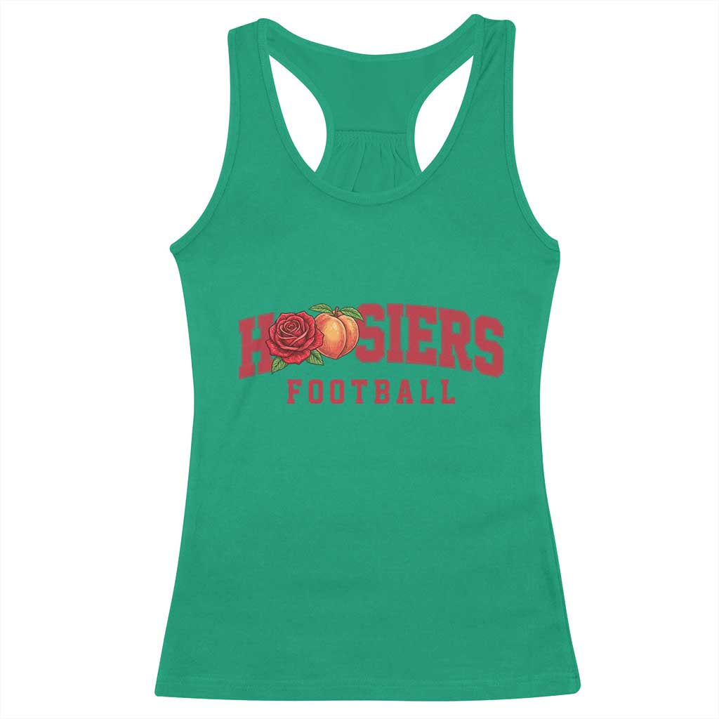 Hoosier State Pride Indiana Rose and Peach Racerback Tank Top Game Day Sports Pride TS02 Irish Green Print Your Wear