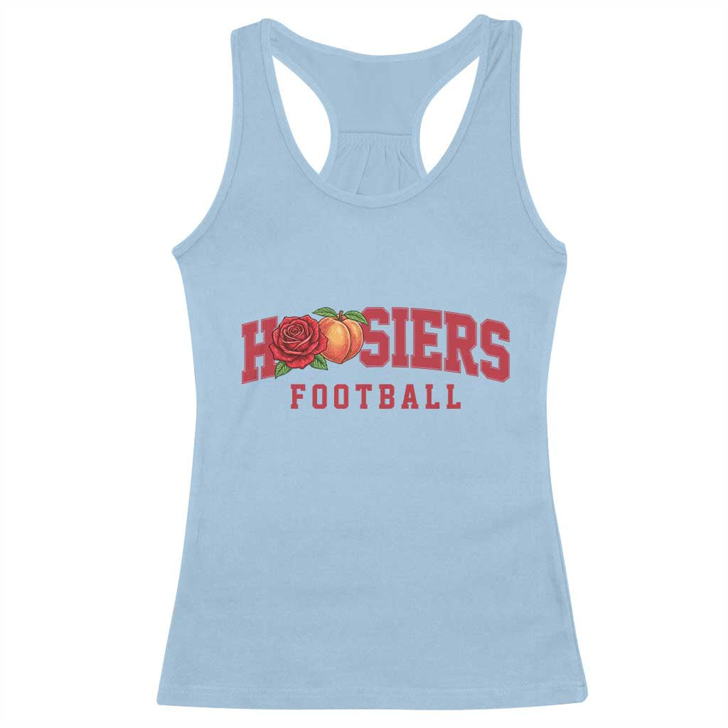 Hoosier State Pride Indiana Rose and Peach Racerback Tank Top Game Day Sports Pride TS02 Light Blue Print Your Wear