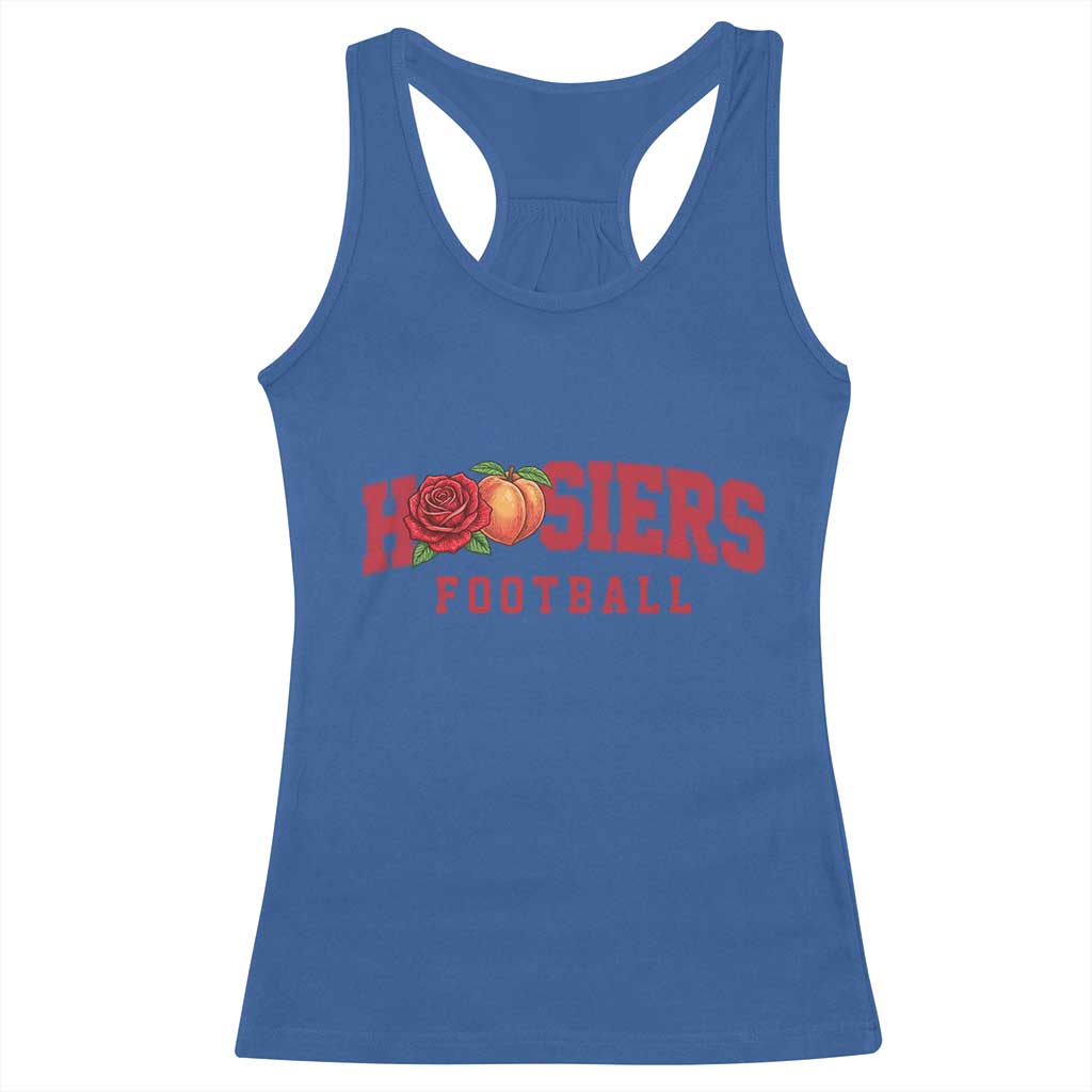 Hoosier State Pride Indiana Rose and Peach Racerback Tank Top Game Day Sports Pride TS02 Royal Blue Print Your Wear