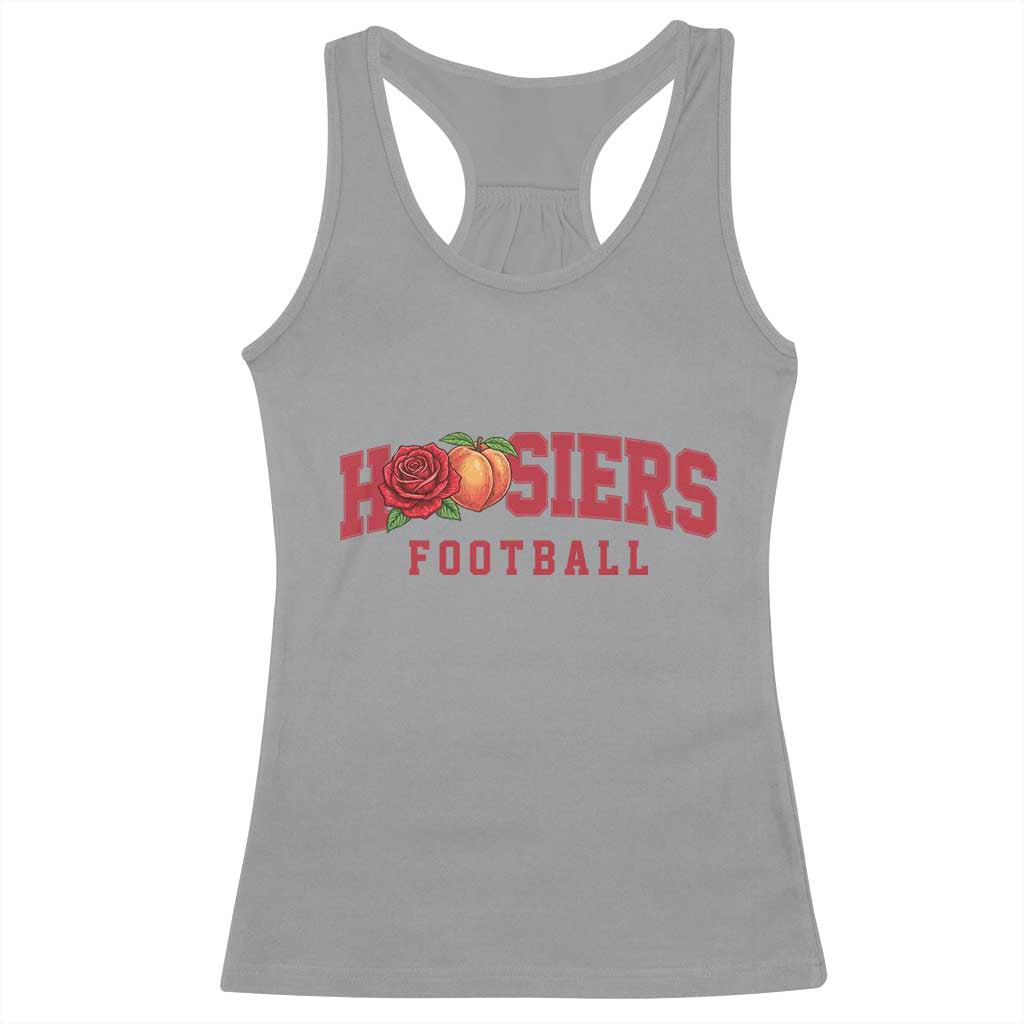 Hoosier State Pride Indiana Rose and Peach Racerback Tank Top Game Day Sports Pride TS02 Sport Gray Print Your Wear