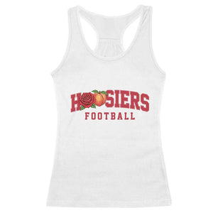 Hoosier State Pride Indiana Rose and Peach Racerback Tank Top Game Day Sports Pride TS02 White Print Your Wear
