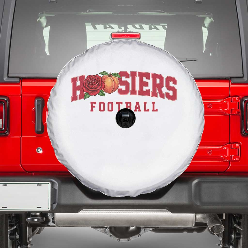 Hoosier State Pride Indiana Rose and Peach Spare Tire Cover Game Day Sports Pride TS02 White Print Your Wear