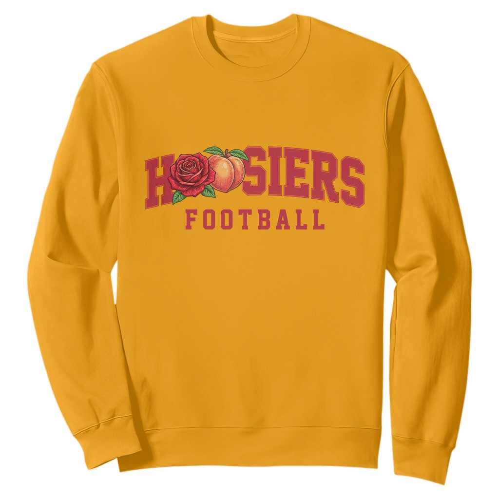 Hoosier State Pride Indiana Rose and Peach Sweatshirt Game Day Sports Pride TS02 Gold Print Your Wear