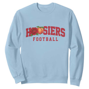 Hoosier State Pride Indiana Rose and Peach Sweatshirt Game Day Sports Pride TS02 Light Blue Print Your Wear