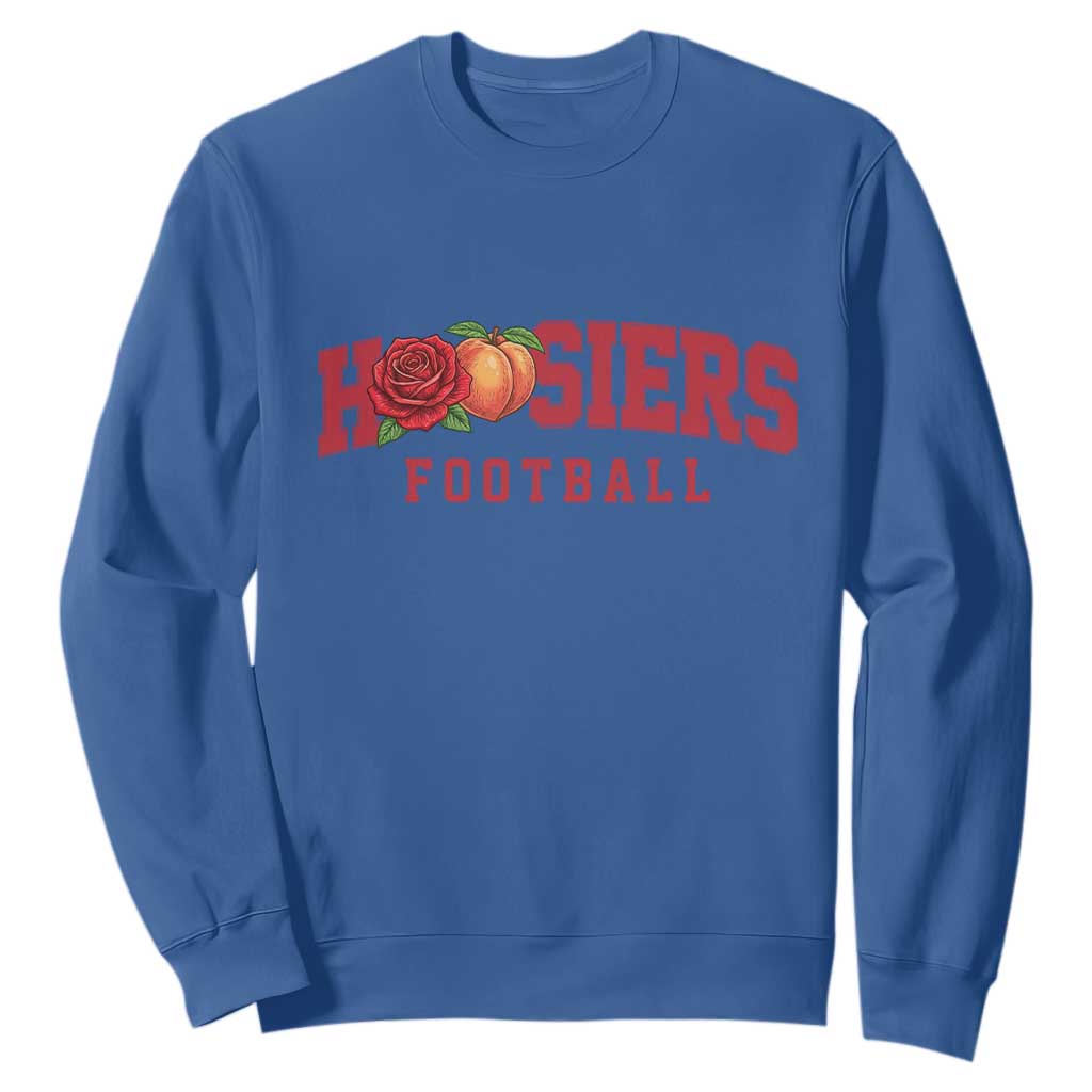 Hoosier State Pride Indiana Rose and Peach Sweatshirt Game Day Sports Pride TS02 Royal Blue Print Your Wear
