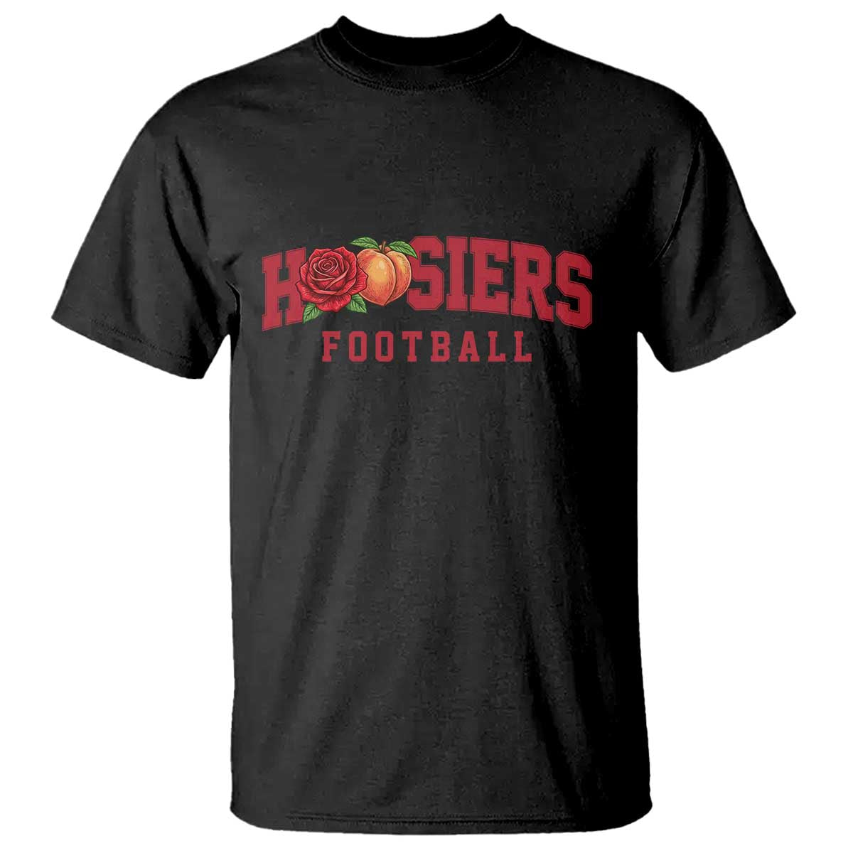 Hoosier State Pride Indiana Rose and Peach T Shirt Game Day Sports Pride TS02 Black Print Your Wear