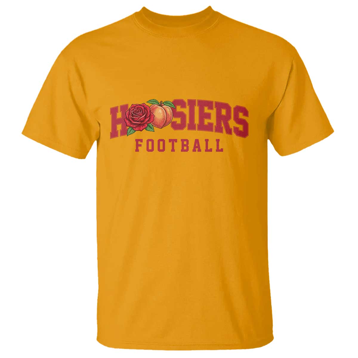 Hoosier State Pride Indiana Rose and Peach T Shirt Game Day Sports Pride TS02 Gold Print Your Wear