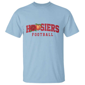 Hoosier State Pride Indiana Rose and Peach T Shirt Game Day Sports Pride TS02 Light Blue Print Your Wear