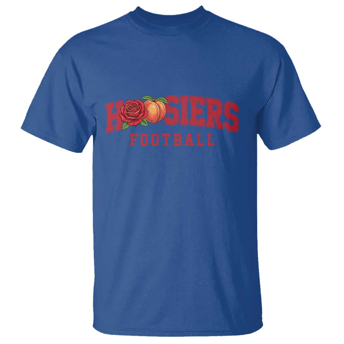 Hoosier State Pride Indiana Rose and Peach T Shirt Game Day Sports Pride TS02 Royal Blue Print Your Wear