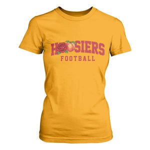 Hoosier State Pride Indiana Rose and Peach T Shirt For Women Game Day Sports Pride TS02 Gold Print Your Wear