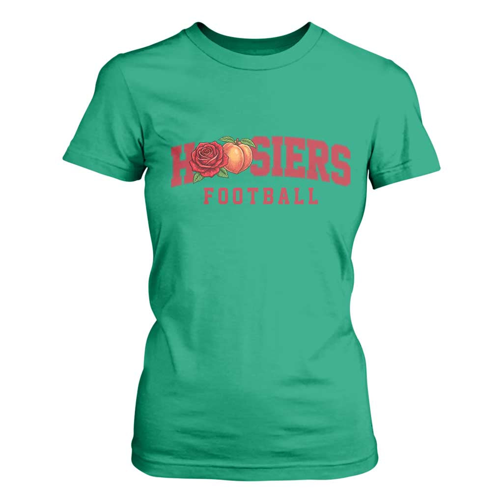 Hoosier State Pride Indiana Rose and Peach T Shirt For Women Game Day Sports Pride TS02 Irish Green Print Your Wear