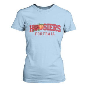 Hoosier State Pride Indiana Rose and Peach T Shirt For Women Game Day Sports Pride TS02 Light Blue Print Your Wear