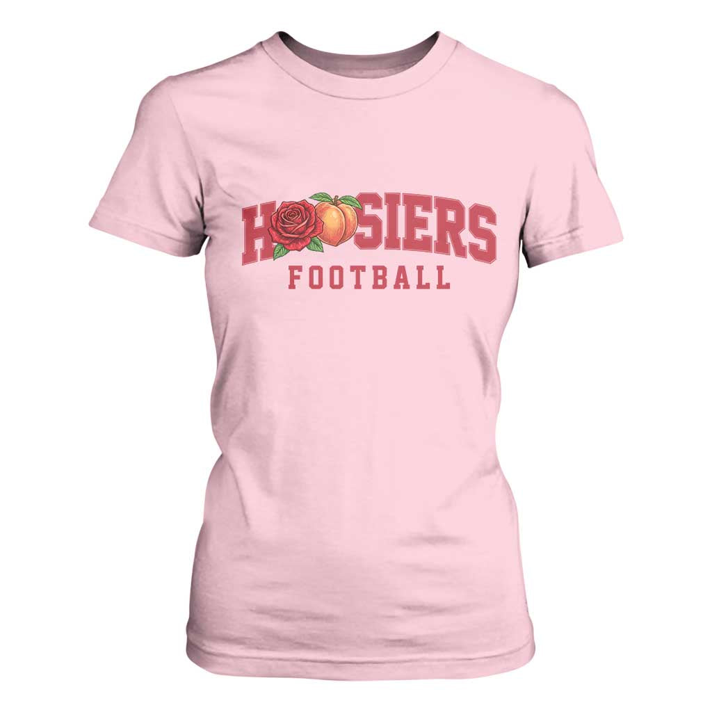 Hoosier State Pride Indiana Rose and Peach T Shirt For Women Game Day Sports Pride TS02 Light Pink Print Your Wear