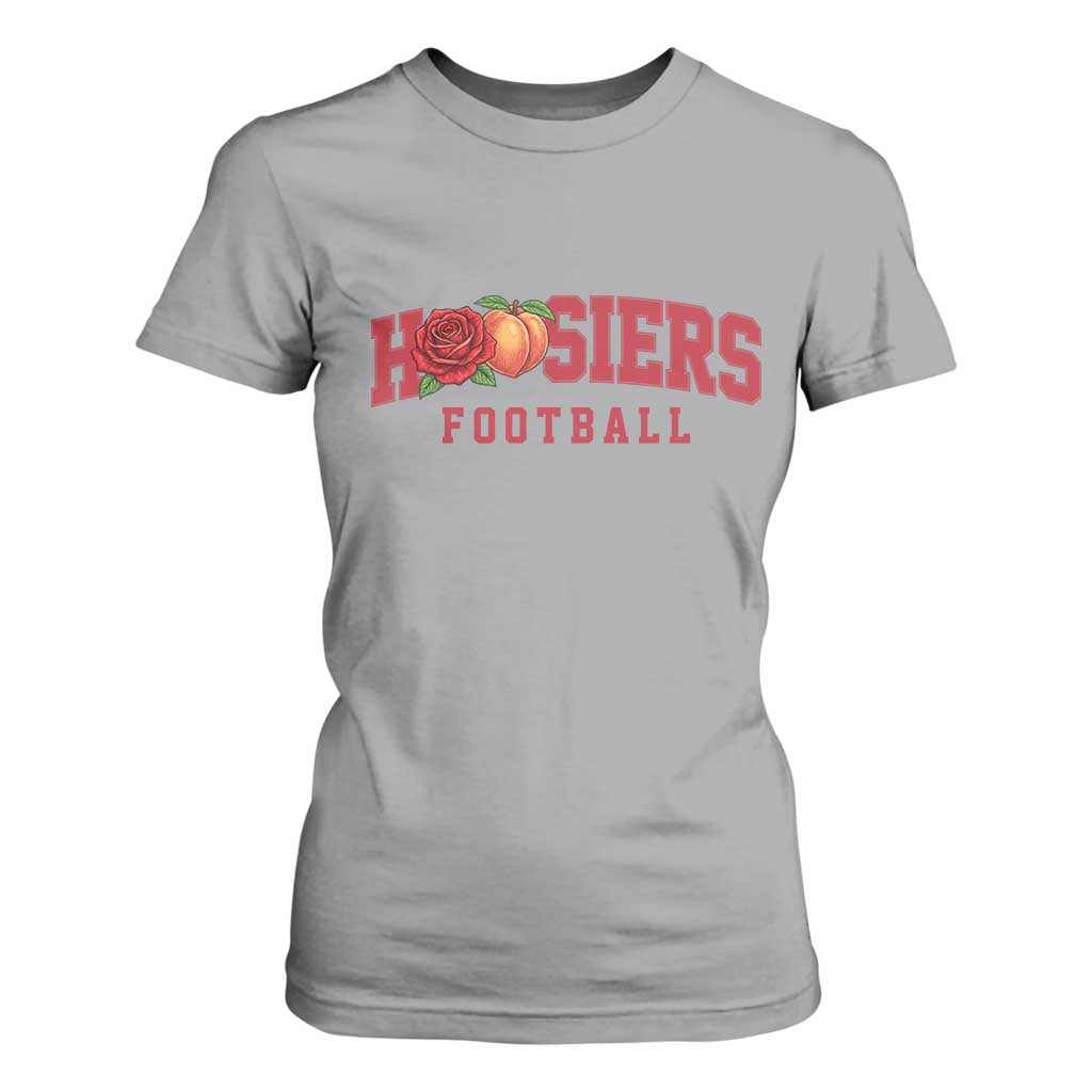 Hoosier State Pride Indiana Rose and Peach T Shirt For Women Game Day Sports Pride TS02 Sport Gray Print Your Wear
