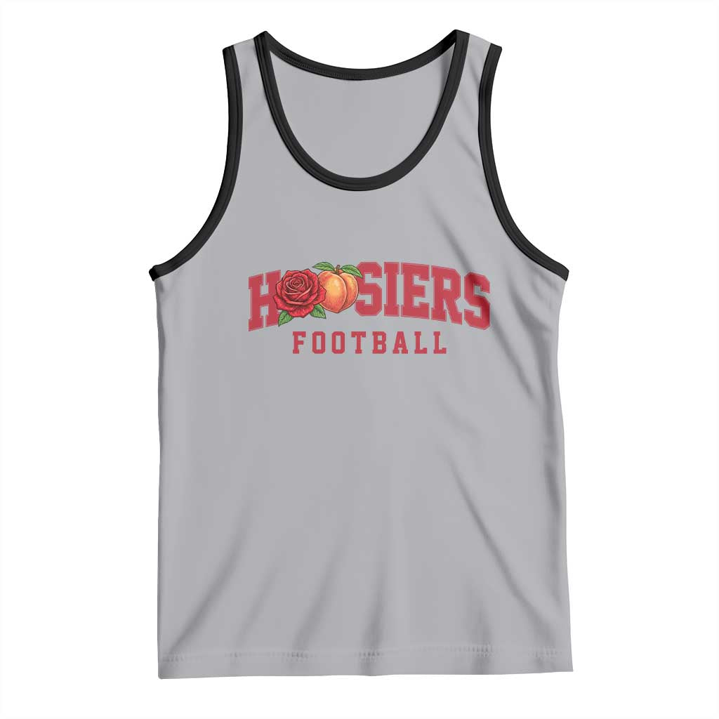 Hoosier State Pride Indiana Rose and Peach Tank Top Game Day Sports Pride TS02 Athletic Heather Black Print Your Wear