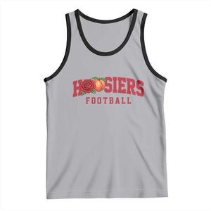 Hoosier State Pride Indiana Rose and Peach Tank Top Game Day Sports Pride TS02 Athletic Heather Black Print Your Wear