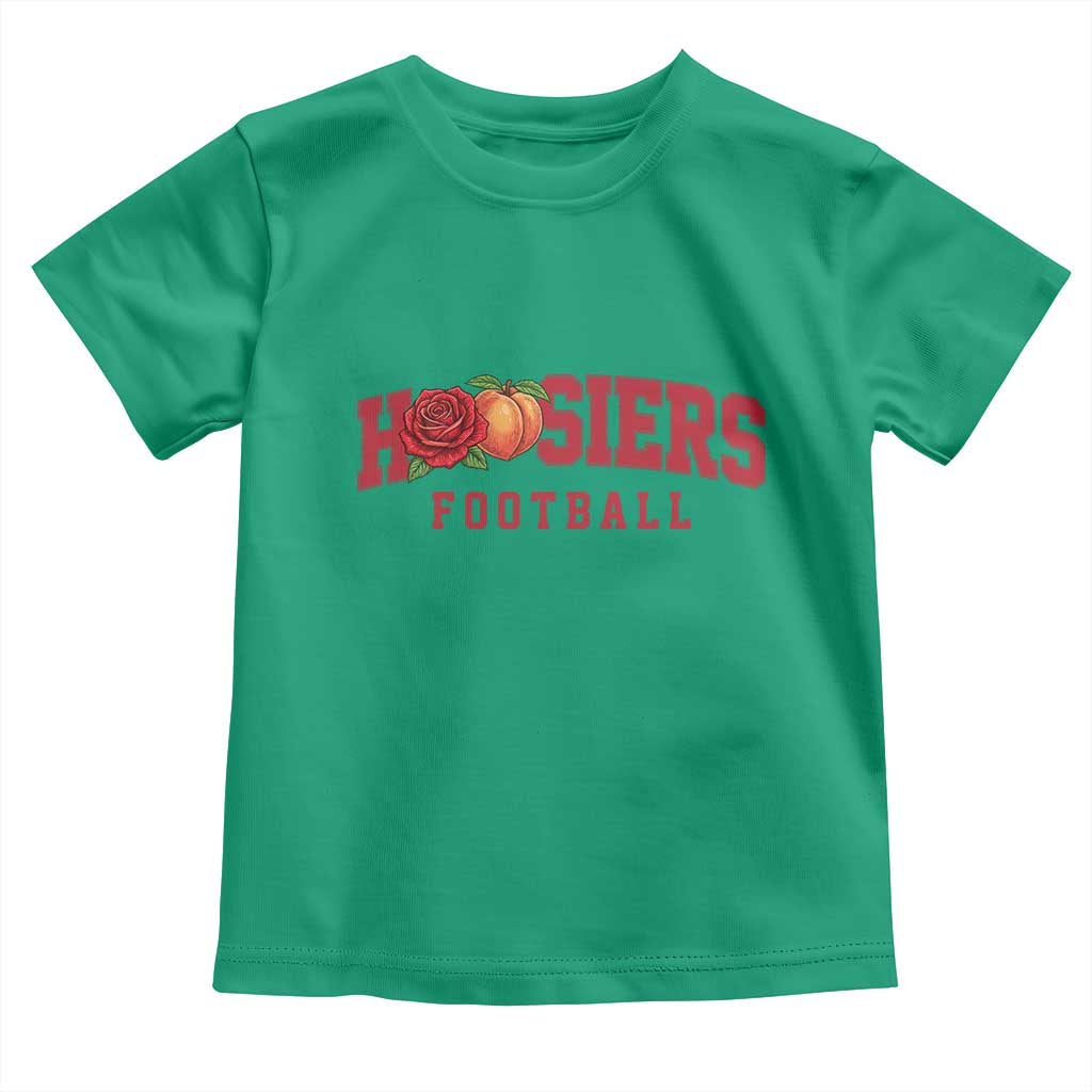Hoosier State Pride Indiana Rose and Peach Toddler T Shirt Game Day Sports Pride TS02 Irish Green Print Your Wear