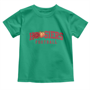 Hoosier State Pride Indiana Rose and Peach Toddler T Shirt Game Day Sports Pride TS02 Irish Green Print Your Wear